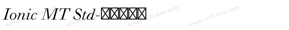 Ionic MT Std字体转换